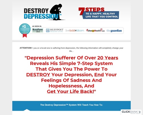 Destroy Depression ™ – 0 New Aff Bonus