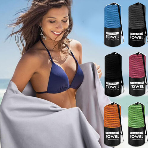Microfiber Towel Compact Quick Dry Travel Gym Beach Yoga Camping Light weight