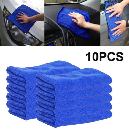 Microfiber Cleaning Cloth Towel Rag Car Polishing No Scratch Detailing Set of 50