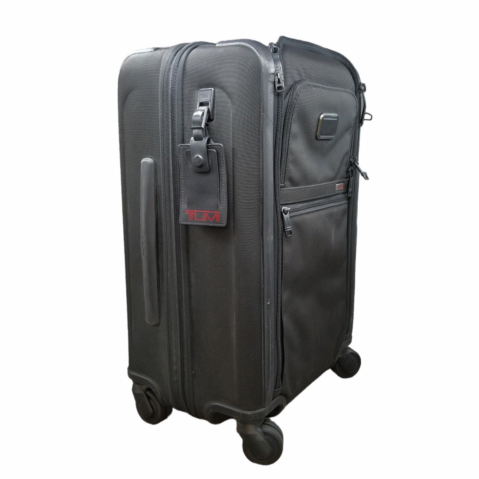 Tumi Alpha 3 Black Carry On Suitcase Expandable 4 Wheel Packing Case 1171661041