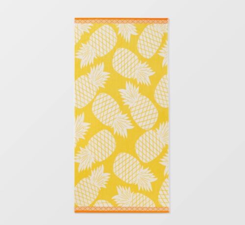 XL Jacquard Pineapple Beach Towel Yellow – Sun Squad™