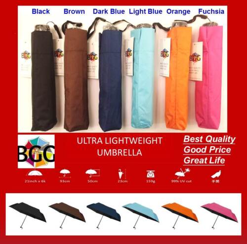 *BGG* Compact Folding Easy Lightweight Small Umbrella Rain Sun Anti UV 6 Colors