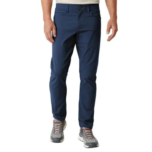NEW Men’s Weatherproof Vintage Tech Pants Blue Size 34 x 30 Flex Waistband